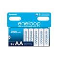 Miniatyrbild 1 av 3: Panasonic eneloop HR06 LR6 (AA) NiMH uppladdningsbart batteri 2000 mAh 1,2 V 8 st.