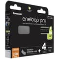 Miniatyrbild 2 av 3: Uppladdningsbart batteri LR6 (AA) NiMH Panasonic eneloop pro HR06 + Box 2500 mAh 1,2 V 4 st.