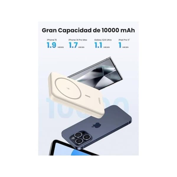 Magnetiskt externt batteri - UGREEN - Nexode - 10000mAh - 20W snabbladdning - Kompatibel iPhone 12-16