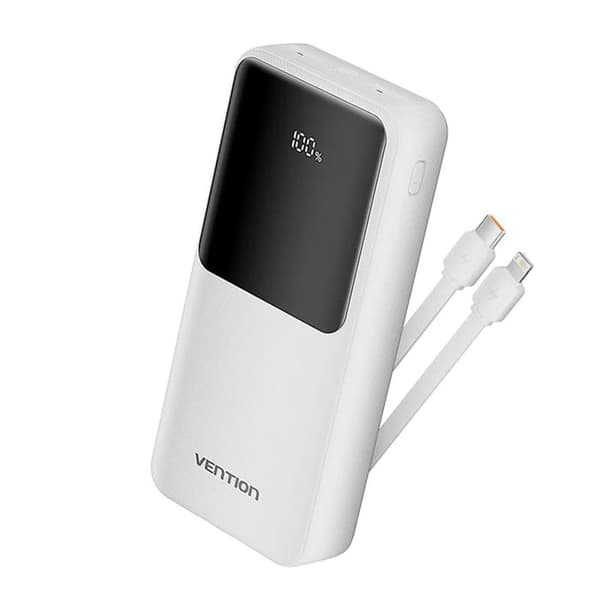 Batteri 2x USB, snabb bidirektionell laddning, 20 000 mAh - Vention (FHPW0) - Svart