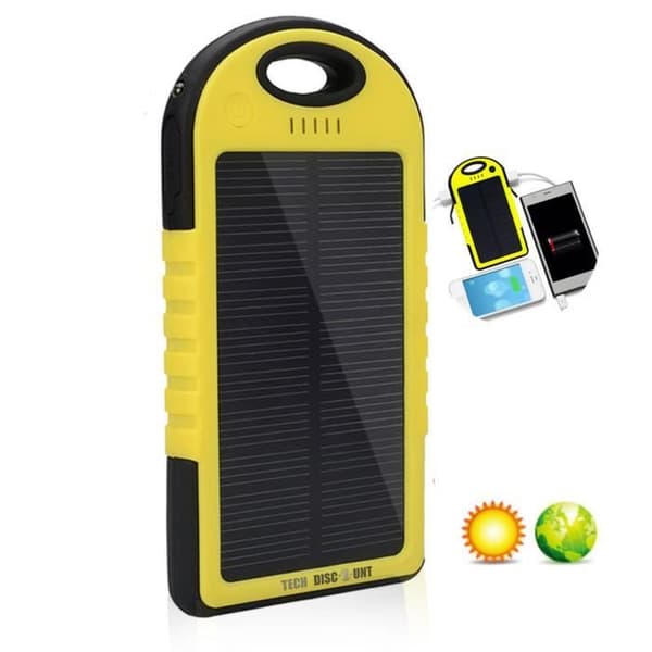 TD® solar laddare telefon vandring bärbar usb iphone camping sport resor universal externt batteri ny energi led