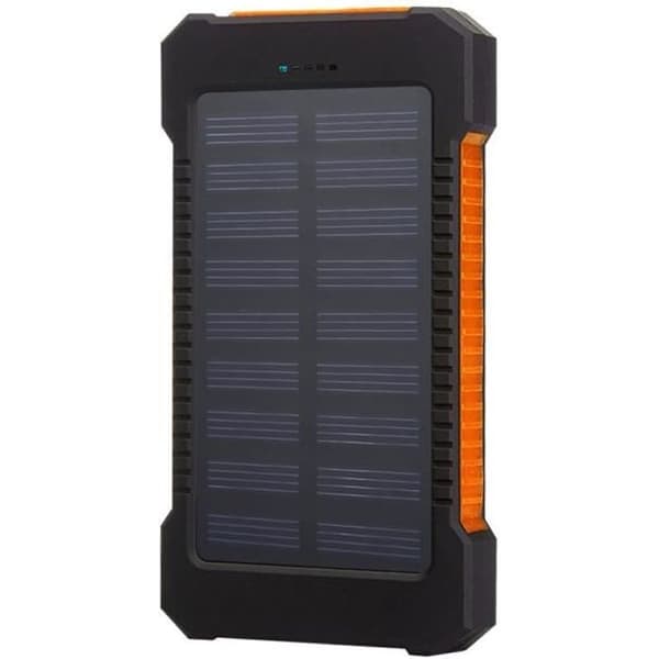 Power Bank LED Solar Power Bank 10000mAh Dual Charge Power Bank Orange Power Bank