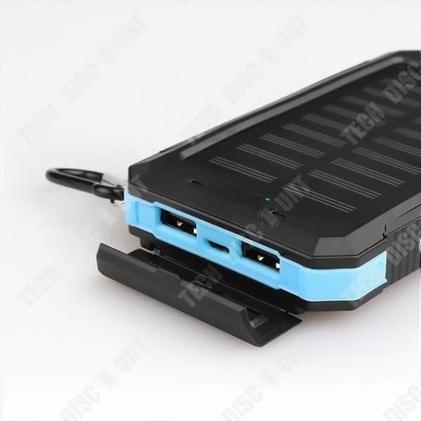TD® 20000mAh Solar Power Bank-laddare 2-ports USB med dubbla LED-ljus Laddar bärbara batterienheter