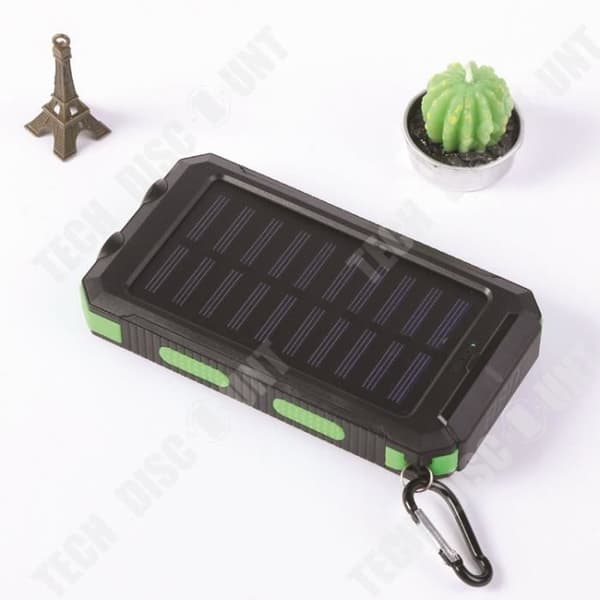 TD® 20000mAh Solar Power Bank-laddare 2-ports USB med dubbla LED-ljus Laddar bärbara batterienheter