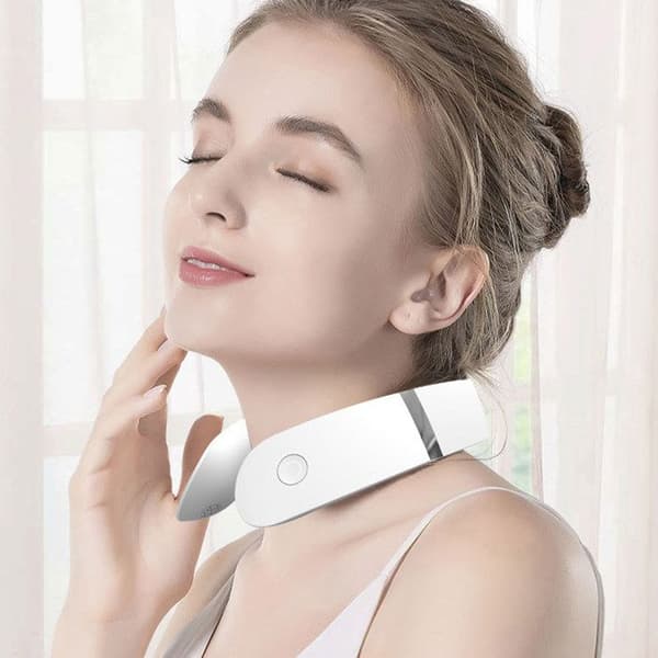 TD® multifunktionell nackmassagerare Uppvärmning av halskotan Puls Högfrekvent Lättviktsbärbar Intelligent Fjärrkontroll