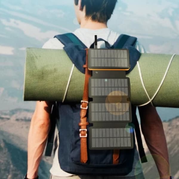 TD® Solar Power Bank 20000mAh Allmänt kompatibel bärbar snabbladdning utomhus fällbar powerbank