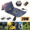 Miniatyrbild 3 av 4: TD® Solar Laddare Laddare 8W 5V USB Mobiltelefon Utomhus Bärbar 20W Snabböppning Snabb mottagning Solar Folding Bag