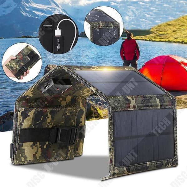 TD® Solar Laddare Laddare 8W 5V USB Mobiltelefon Utomhus Bärbar 20W Snabböppning Snabb mottagning Solar Folding Bag