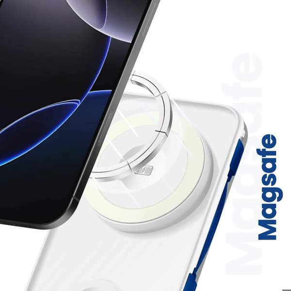 MagSafe 10000 mAh Nödladdare med Lightning- och USB C-kabel 3mk Vit