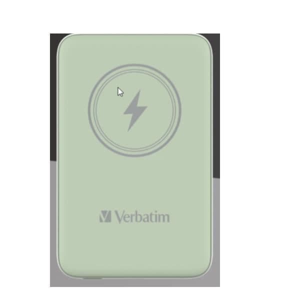 TELEFONÍA, Powerbank, Powerbank, Verbatim Magnetic Ws Powerbank 10000 GreenSpecifikationerAltura105 cmBredd65 cmLängd9.6 Grön
