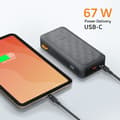 Miniatyrbild 3 av 6: Batteri Extern 27000mAh 67W 2x USB-C + USB-C LED-skärm Kompakt Xtorm Svart