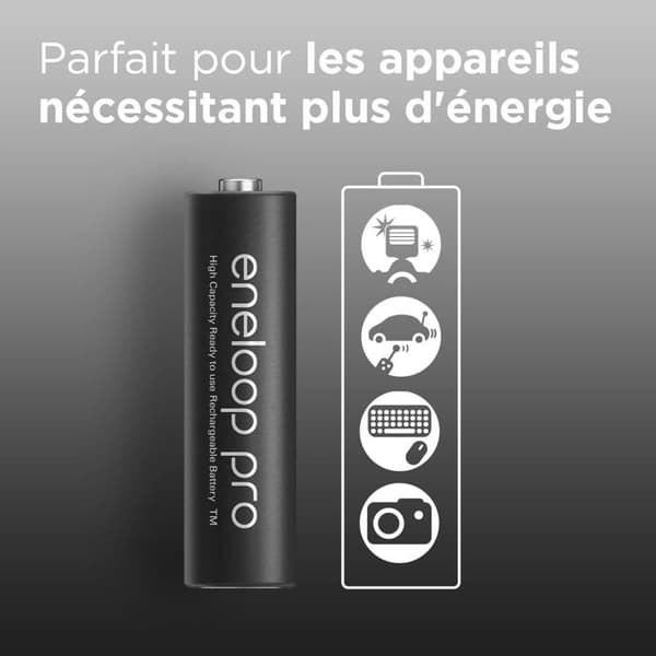 Panasonic eneloop pro HR03 +Box Uppladdningsbart batteri LR3 (AAA) NiMH 930 mAh 1,2 V 4 st.