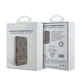 Miniatyrbild 4 av 4: Power Bank induktiv 5000 mAh 15W MagSafe (brun) Guess 4G Läder Metall Logotyp MagSafe