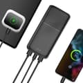 Miniatyrbild 4 av 5: Bärbar Batteri 30000 mAh 2x USB-portar och 1x USB-C 18W Kompakt Akashi Svart