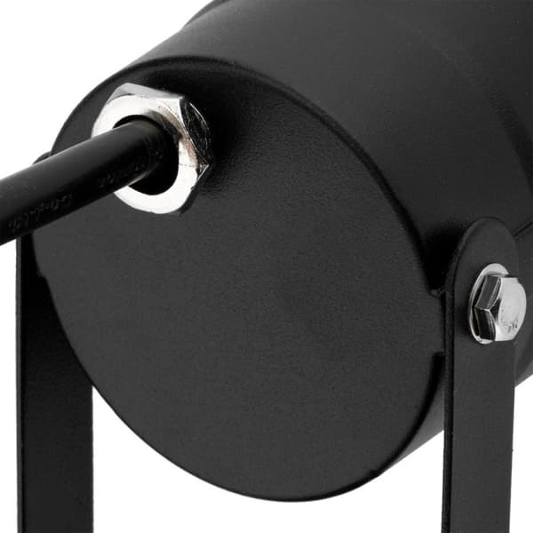 LED-trädgårdslampa GU10 IP65 VATTENTÄT Svart med kabel