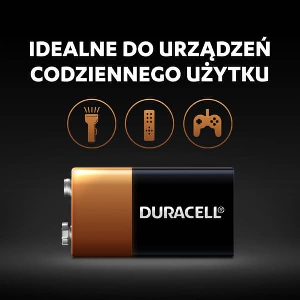 Duracell Basic 6LR61 9V alkaliske batterier, blisterpakning med 1 stk.