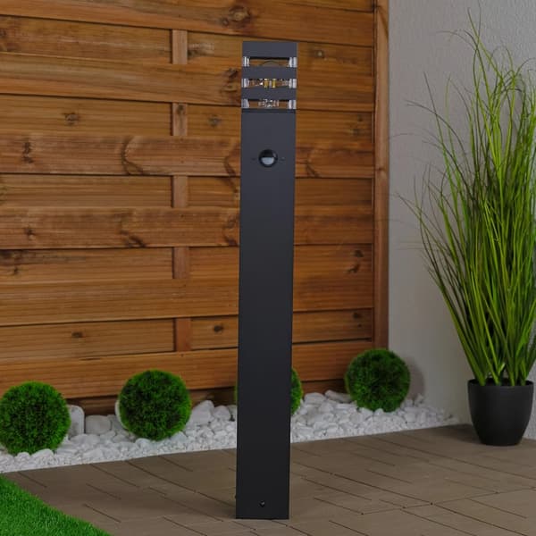 Puutarhavalaisin ulkotiloihin, seisova, E27 LED, liiketunnistin, TAXUS 2, 80 cm