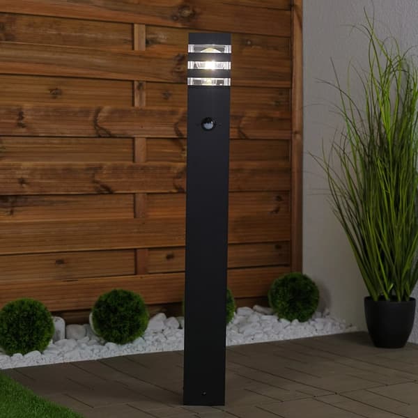Puutarhavalaisin ulkotiloihin, seisova, E27 LED, liiketunnistin, TAXUS 2, 80 cm