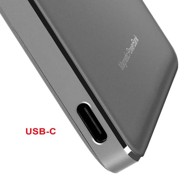 Externt Batteri MagSafe 5000mAh Fin Laddning Utan Tråd MagSafe och QI Oneplus Grå