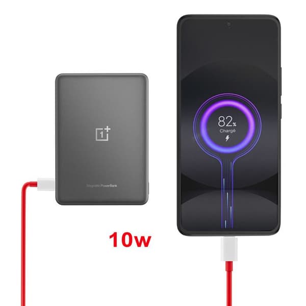 Externt Batteri MagSafe 5000mAh Fin Laddning Utan Tråd MagSafe och QI Oneplus Grå