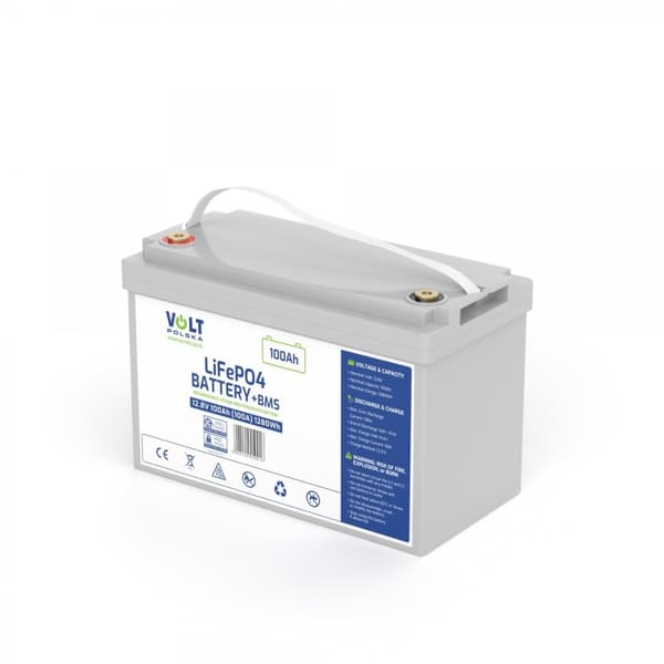 JÄNNITEAKKU LiFePO4 12,8 V 100 Ah (100 A) + BMS HUOLTOVAPAA