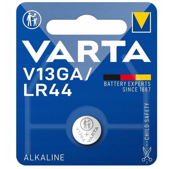Batteri AG13 LR44 L1154 A76 G13 V13 RW82 V357 Varta