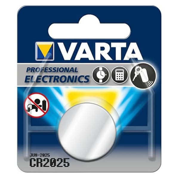 1x CR-2025 CR2025 3V Varta litiumbatteri