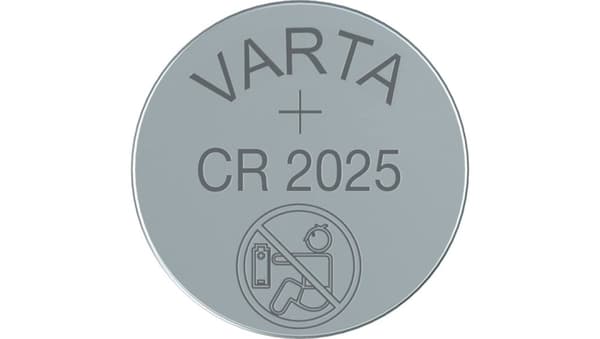 1x CR-2025 CR2025 3V Varta litiumbatteri