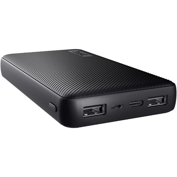 Trust Primo Fast Externt batteri 15000mAh, 3A USB-C Power Bank, 3 ingångar, iPhone / iPad / Samsung Laddare - Svart Svart