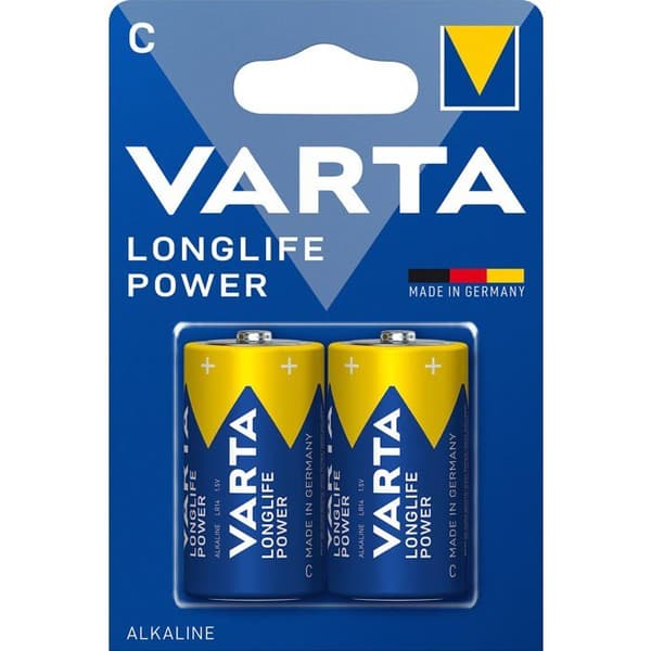 Piles Alkaline C LR14 1.5V Longlife Power 2 Stycken Varta