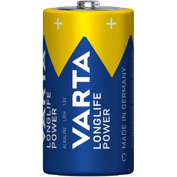 Piles Alkaline C LR14 1.5V Longlife Power 2 Stycken Varta