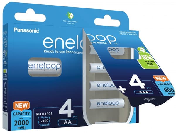 PANASONIC ENELOOP ZESTAW 4x AA 2000mAh + 4x AAA 800mAh