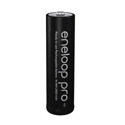 Genopladelige batterier PANASONIC ENELOOP PRO AA 2500 mAh 4 stk. + etui (BK-3HCDE/4CP+ETUIS)