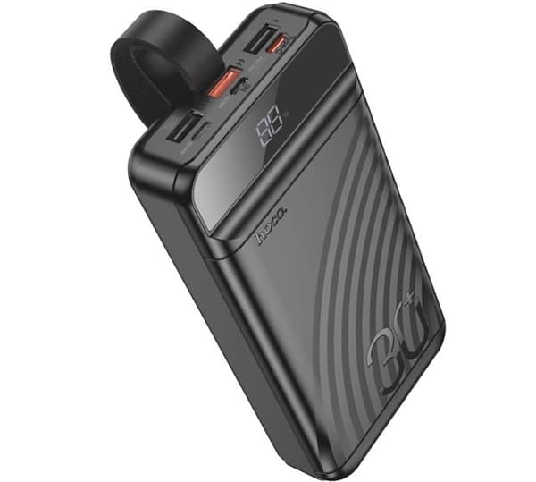 Hoco J123B Powerbank 30 000 mAh Sort