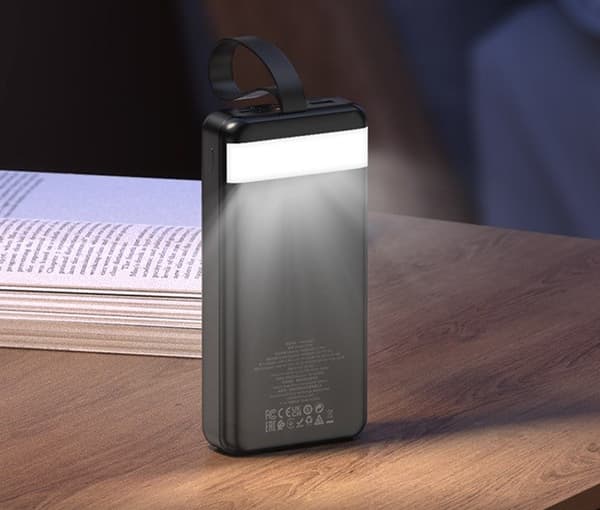 Hoco J123B Powerbank 30 000 mAh Sort