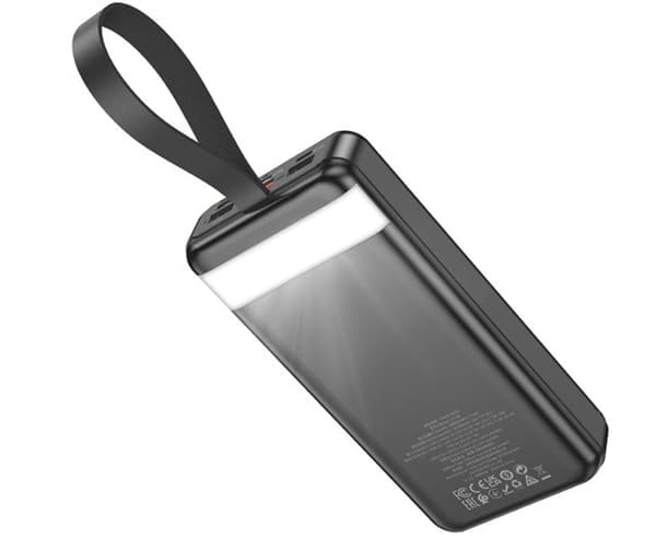 Hoco J123B Powerbank 30 000 mAh Sort