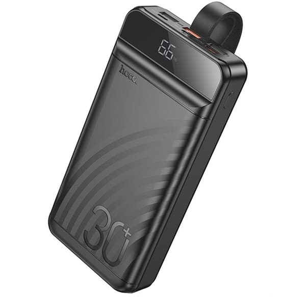 Hoco J123B Powerbank 30 000 mAh Sort