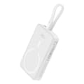 Miniatyrbillede 2 af 8: Baseus P10022109223-00 Lithium-polymer (LiPo) powerbank 10000 mAh Trådløs opladning Hvid