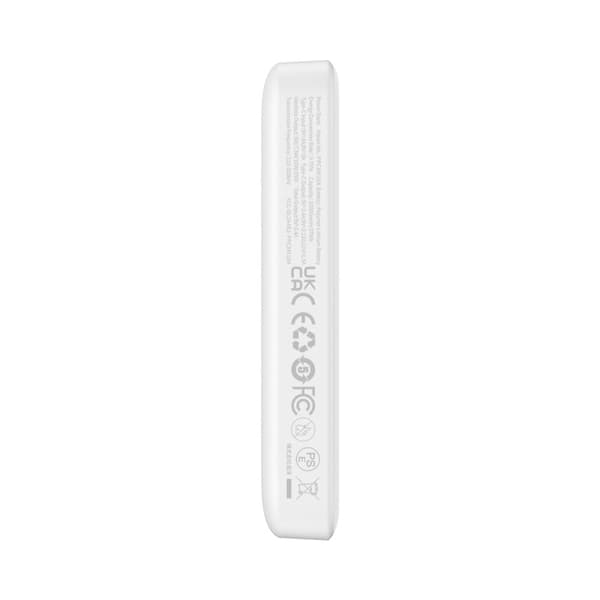 Baseus P10059001223-00 Lithium-polymer (LiPo) powerbank 10000 mAh Trådløs opladning Hvid