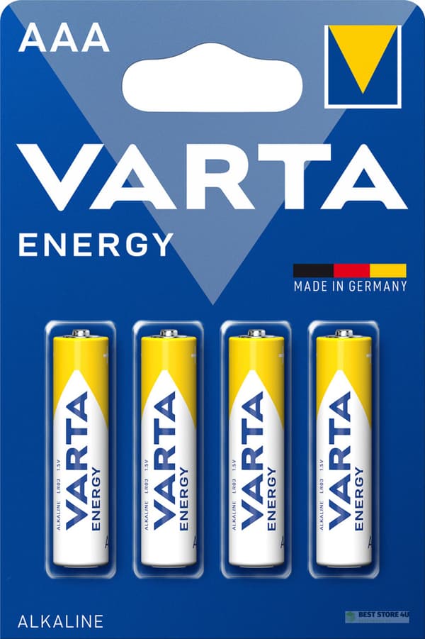 VARTA R3 (AAA) ENERGY ALKALINE BATTERIER 4 stk.