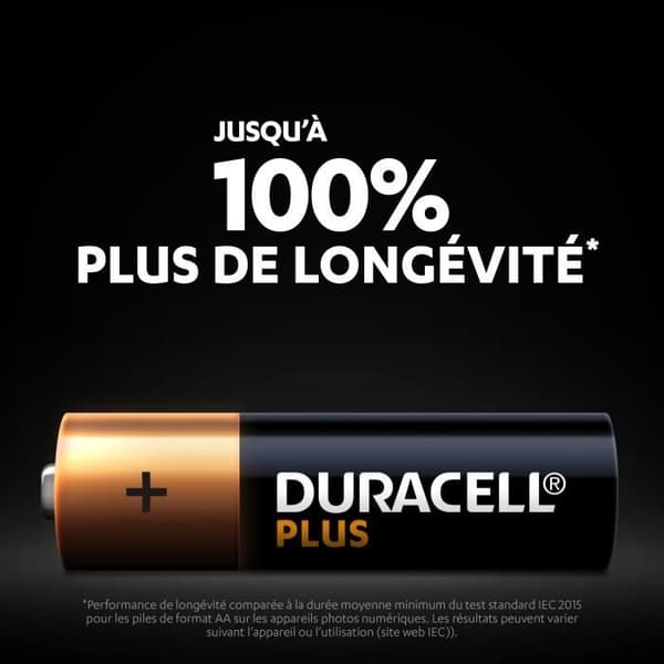 Duracell Plus AA alkaliska batterier, 1,5V LR6 MN1500, 12-pack