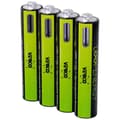 Miniatyrbild 1 av 3: Verico LoopEnergy USB-C Uppladdningsbart batteri LR3 (AAA) Li-Ion 600 mAh 1,5 V 4 st.