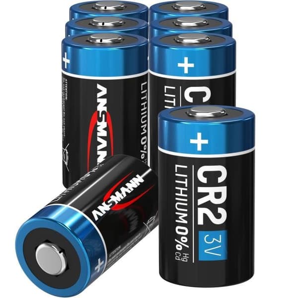8x ANSMANN CR2 litiumbatteri 3V - högpresterande batteri (8 st)