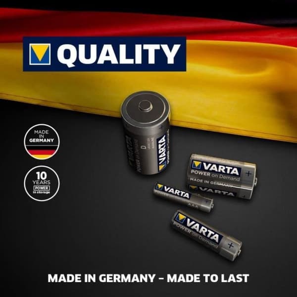 Varta Alkaliska Batterier Power on Demand Baby C Hög Kvalitet 20-pack - 401 - C Baby