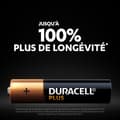 Miniatyrbild 3 av 6: Duracell Plus AAA alkaliska batterier, 1,5V LR03 MN2400, 12 st