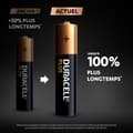 Miniatyrbild 4 av 6: Duracell Plus AAA alkaliska batterier, 1,5V LR03 MN2400, 12 st