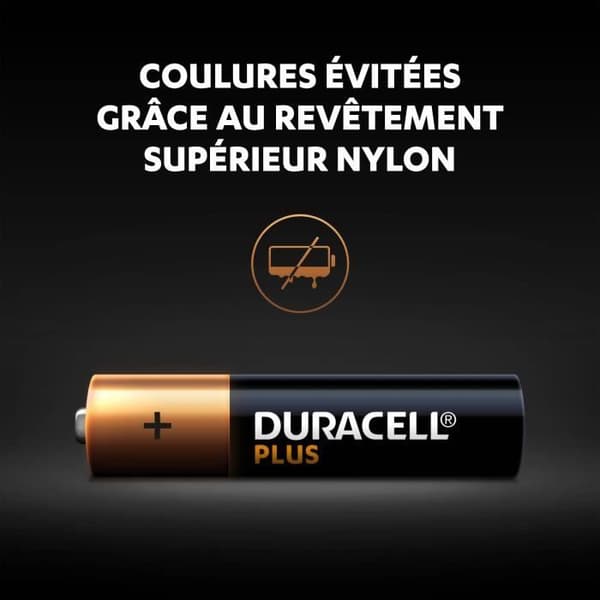 Duracell Plus AAA alkaliska batterier, 1,5V LR03 MN2400, 12 st