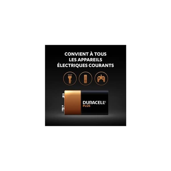Duracell Batterier Duracell Plus Alkaline Batteri, 9V 6LR61