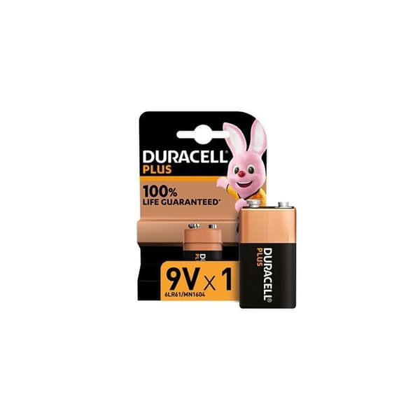 Duracell Batterier Duracell Plus Alkaline Batteri, 9V 6LR61