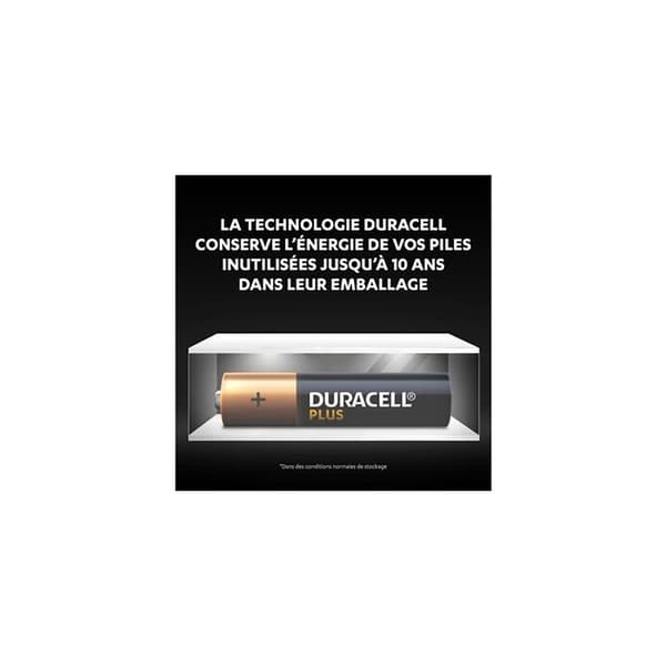 4 DURACELL 100% Plus LR03/AAA (1,5V) alkaliska batterier